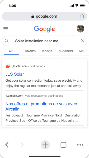 Search Engine Marketing Mockup